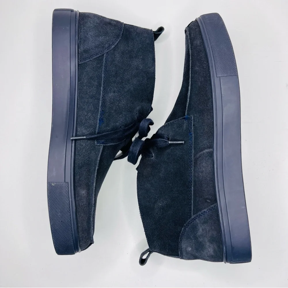 Express Navy Suede Leather Lace Up Chukka Sneakers Men’s Size 8